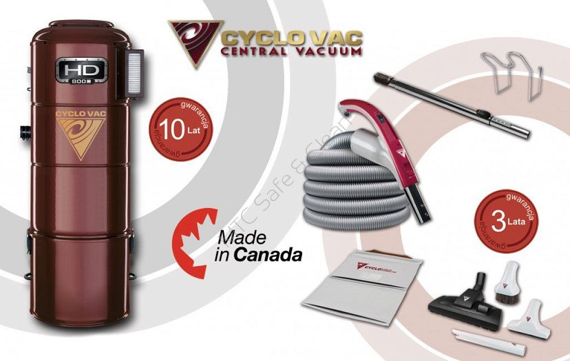 Cyclo Vac HD 800C + zestaw Modern
