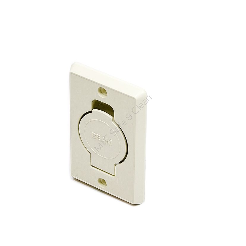 Gniazdo ścienne STANDARD plast. migdał