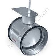 Przepustnica Ø200 samozamykająca z siłownikiem ze sprężyną