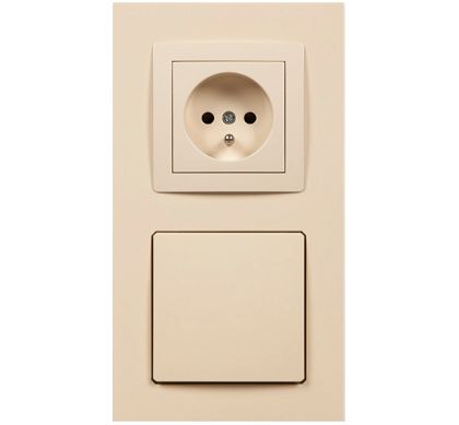 Gniazdo Leovac DecoVac kremowe