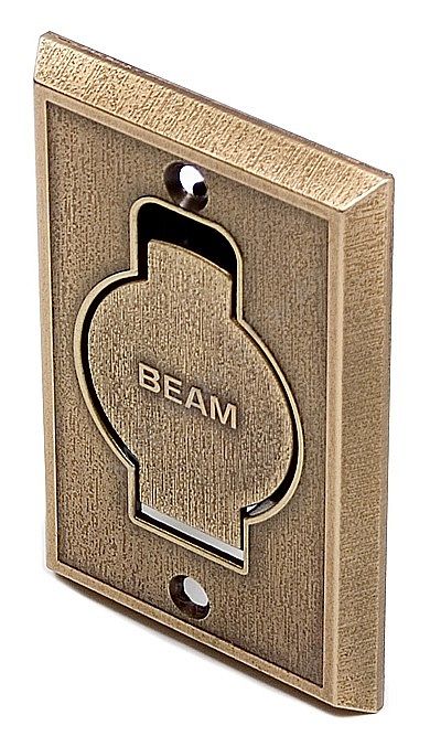 Gniazdo ścienne STANDARD metalowe brąz antyczny