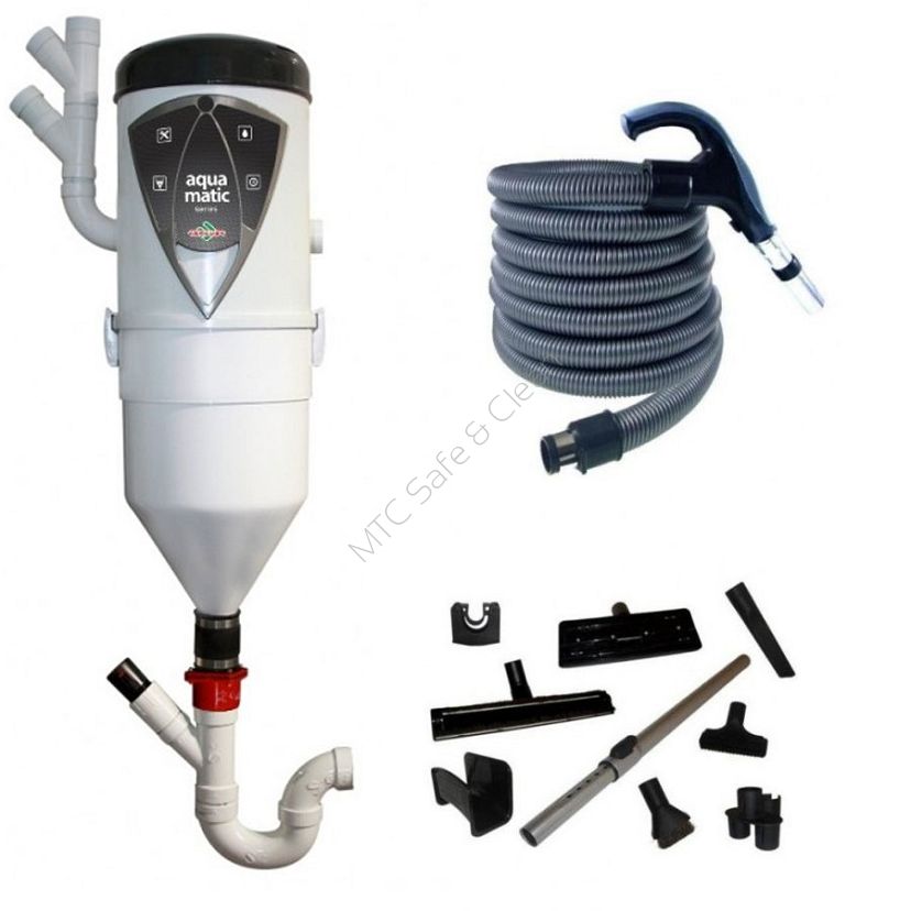 odkurzacz centralny Aqua Matic 400 + zestaw Max z wezem 9m