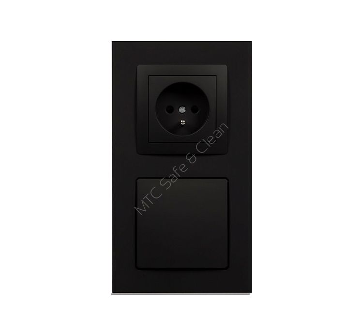 Gniazdo Leovac DecoVac czarne