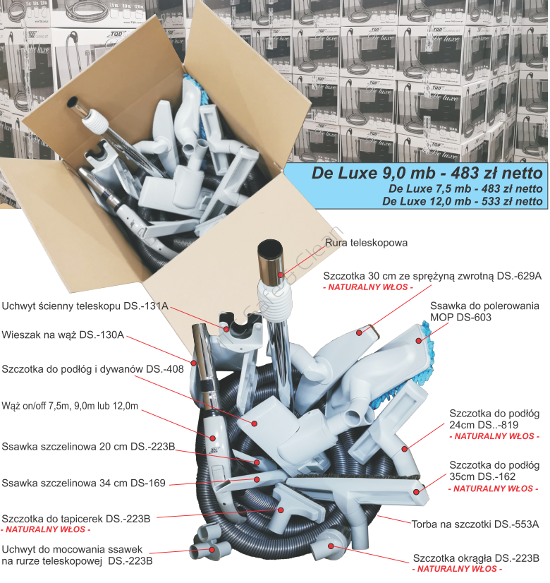 TQD DE LUX Zestaw sprzątający