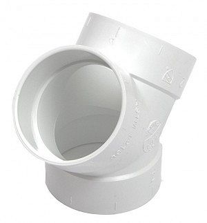PCV Trójnik 2x45° Y